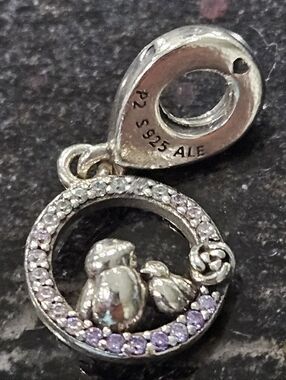 PANDORA Mother and Baby Bird Dangle No. 797060